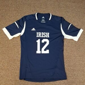Adidas Clima Cool Navy and White Irish Graphic Men's Jersey Sz Medium